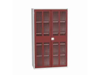 universele kast,HxBxD 2000x1300x550mm,4xStalen bodem,draaigrendelslot - 1