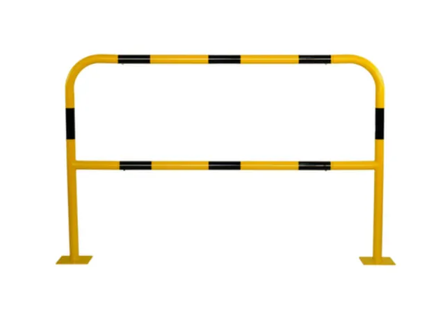 beschermbeugel,v. binnen/buiten,HxBxD 1000x1500x150mm,staal,geel/zwart