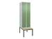 locker voor scheiding van kleding,HxBxD 2120x600x815mm,2vak