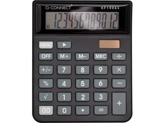 Q-CONNECT bureaurekenmachine KF19065 12 cijfers Zwart - 2
