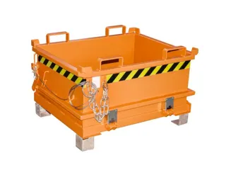 mini-bodemklepcontainer,HxLxB 625x800x1000mm,0,24m³,inrijbeugel,staal - 1