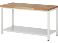 werkbank,HxBxD 840-1040x1500x700mm,beukblad,draagverm. 1250kg