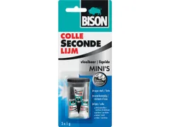 secondelijm Vloeibaar 3 x tube van 1 g op blister