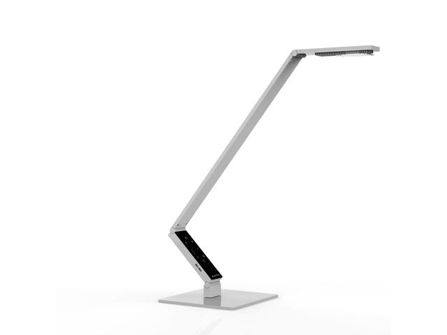 Biodynamische Led Bureaulamp Linear Table Pro Clamp Wit | BureaulampenWinkel.nl