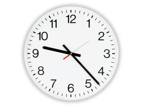 Industrie-Wandklok Radiogestuurd Ø 40cm Cijferaanduiding