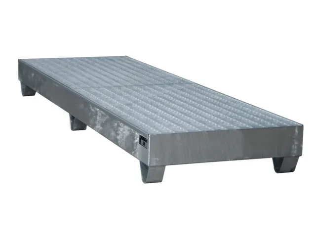 Systeem-Opvangbak 4x 200l Verzinkt 222l 250x 2400x800mm Rooster