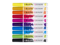 Brushpen Talens Ecoline set à 10 stuks primair