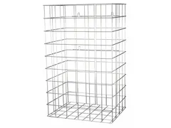 Afvalkorf Aluminium Look 50 Liter