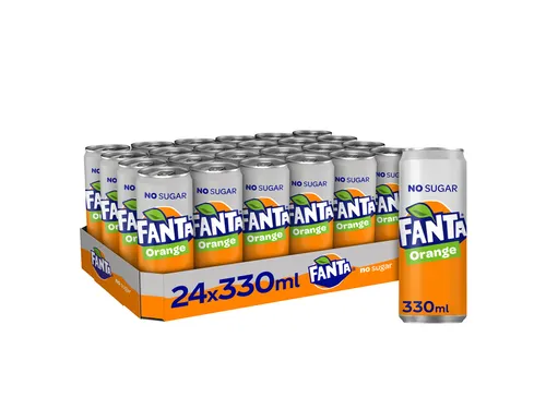 Frisdrank Fanta orange zero blik 330ml