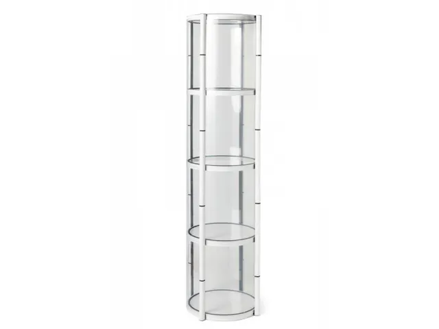Flex Tower Inklapbare presentatievitrine met Led Spot 206x57cm