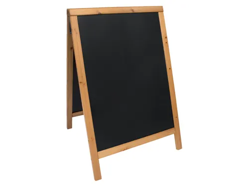 Stoepbord Securit 550x850x30mm teak hout