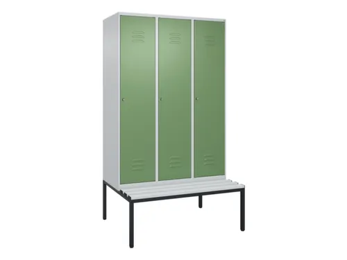 locker voor scheiding van kleding,HxBxD 2120x1200x815mm,3vak