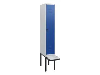 locker met bank,HxBxD 1950x300x815mm,1vak,vak B 300mm,draaigrendel - 1