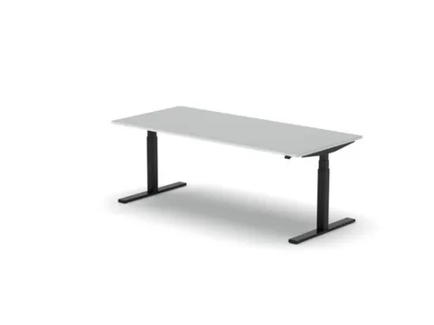 Elektrisch ihv bureau,HxBxD 650-1310x2000x900mm,blad wit