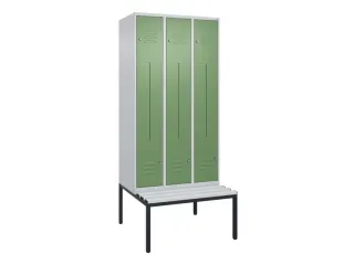Z-garderobekast,HxBxD 2120x900x815mm,6vak,vak B 300mm,cil.-slot - 1