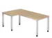 bureau d’angle,HxlxP 680-760x2000x1200mm,panneau bois,90 °