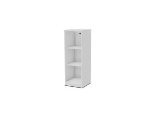 vitrinekast,HxBxD 1155x400x445mm,2xhouten vloer,3 OH,Bl-wit