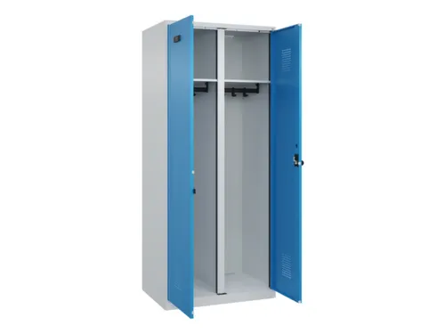 locker voor scheiding van kleding,HxBxD 1850x800x500mm,2vak