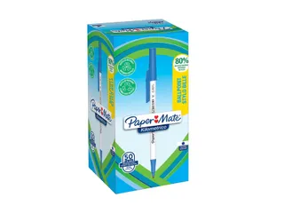 Balpen Paper Mate Kilometrico Recycled medium blauw - 2