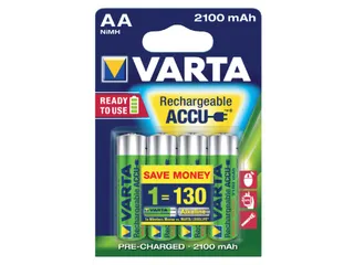 Batterij oplaadbaar VARTA 4x AA 2100mAh ready2use - 2
