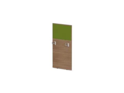 baliepaneel,v. bureau,aanbouw links,B 600mm,NT-cherry,BN7048-groen
