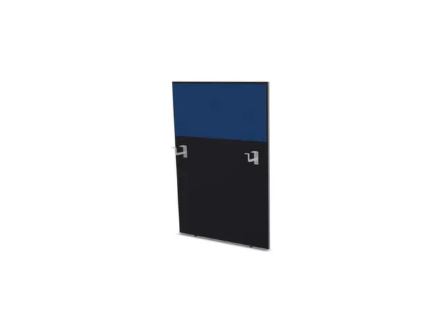 baliepaneel bureau aanbouw rechts B 800mm CC-zwart BN6016-blauw 800mm