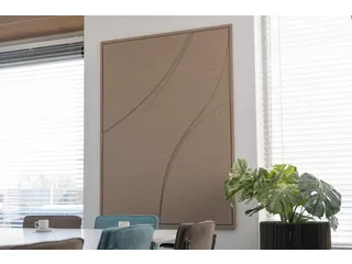 Acoustic Art FLOW XL 160x120cm Bruin Akoestisch kunstwerk Organisch - 1