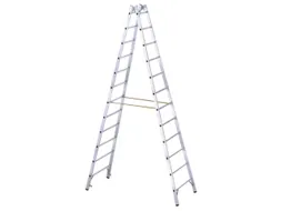 Bokladder Dubbelzijdig Aluminium 3.46m 2x12sporten Stalen Scharnieren