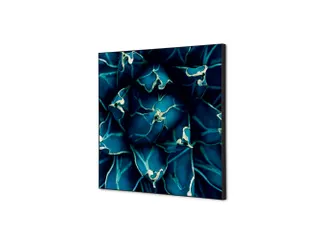 Wanddecoratie Textiel Set 40x40cm Cactus Blauw - 1