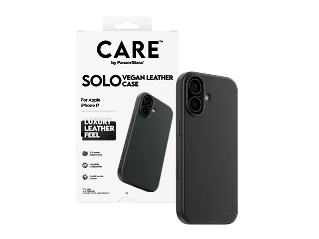PanzerGlass CARE Solo Case Black iPhone 17 Hoesje