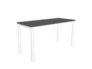 In hoogte verstelbaar bureau,HxBxD 720-840x1400x600mm,MS-donkergrijs - 2