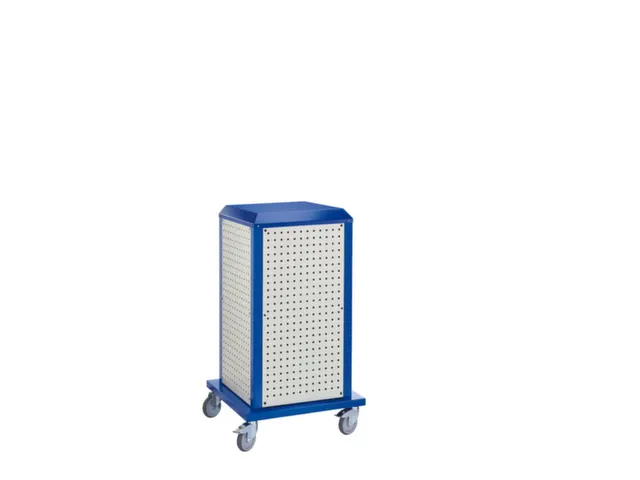 gereedschapswagen,HxBxD 1260x700x700mm,4geperforeerde platen buiten