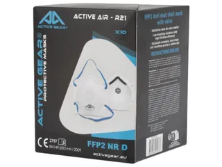 Active Gear FFP2 NR D Stofmasker met Ventiel Doos met 10 Stuks - 1