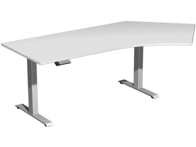 Av. régl. él. hauteur bureau d'angle HxlxP 730-1230x2166x1130mm