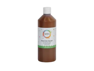 Plakkaatverf Qrea donkerbruin 500ml - 1