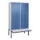 PBM-locker met bank,HxBxD 2120x1200x815mm,4vak,vak B 300mm