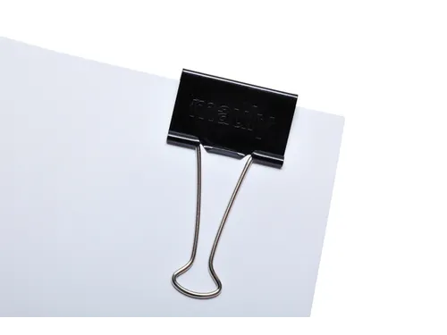 Papierklem MAUL 215 foldback 51mm capaciteit 25mm zwart