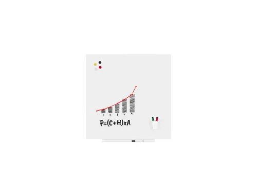Whiteboard Rocada Skincolour 100x100cm wit gelakt