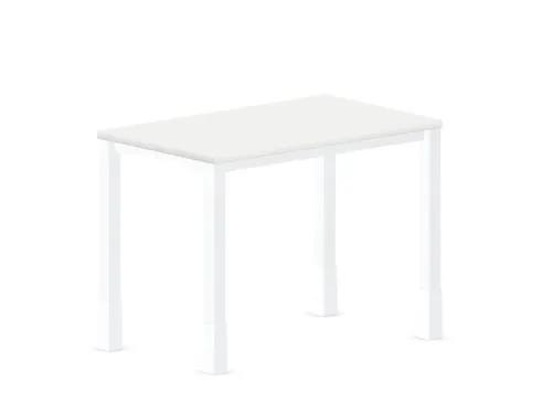 In hoogte verstelbaar bureau,HxBxD 720-840x1000x600mm,Bl-wit