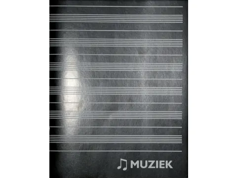 Muziekschrift Qbasic 165x210 36blz 70gr zwart