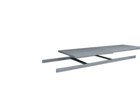 legbord,v. breedvakstelling,BxD 2500x800mm,vakl. 350kg,verzinkt