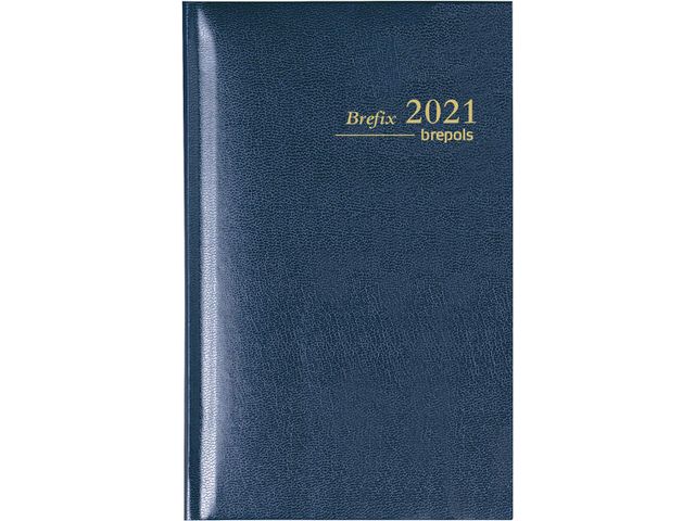 Brepols Agenda Brefix Lima 6-talig, Blauw, 2024 | DiscountOffice.nl