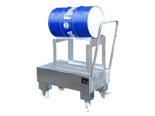 verrijdbare opvangbak,v. 1x60l vat,opvangvol. 61l,HxBxD 1075x500x940mm