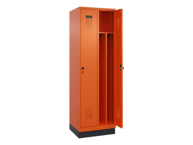 locker voor scheiding van kleding,HxBxD 1950x600x500mm,2vak