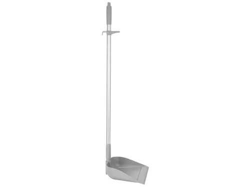 Vikan Hygiene stofblik met rechtopstaande aluminium steel 75cm Grijs