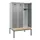 locker met bank,HxBxD 2120x1200x815mm,3vak,vak B 400mm,cilinderslot