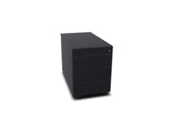 mobiel ladeblok,HxBxD 525x430x800mm,3lade(n),m. greeplijst,CC-zwart