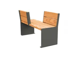 zitbank,B 1200mm,3latten,hout-zitting licht eikenhout,zitting H 450mm