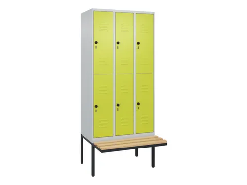 Dubbeldekse dekenkist,HxBxD 2120x900x815mm,3x2vak.,vak B 300mm