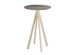 statafel,HxØ 1090x700mm,rond,4voeten zandkleuren
